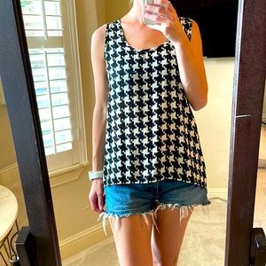 BOGO Houndstooth, print tank top